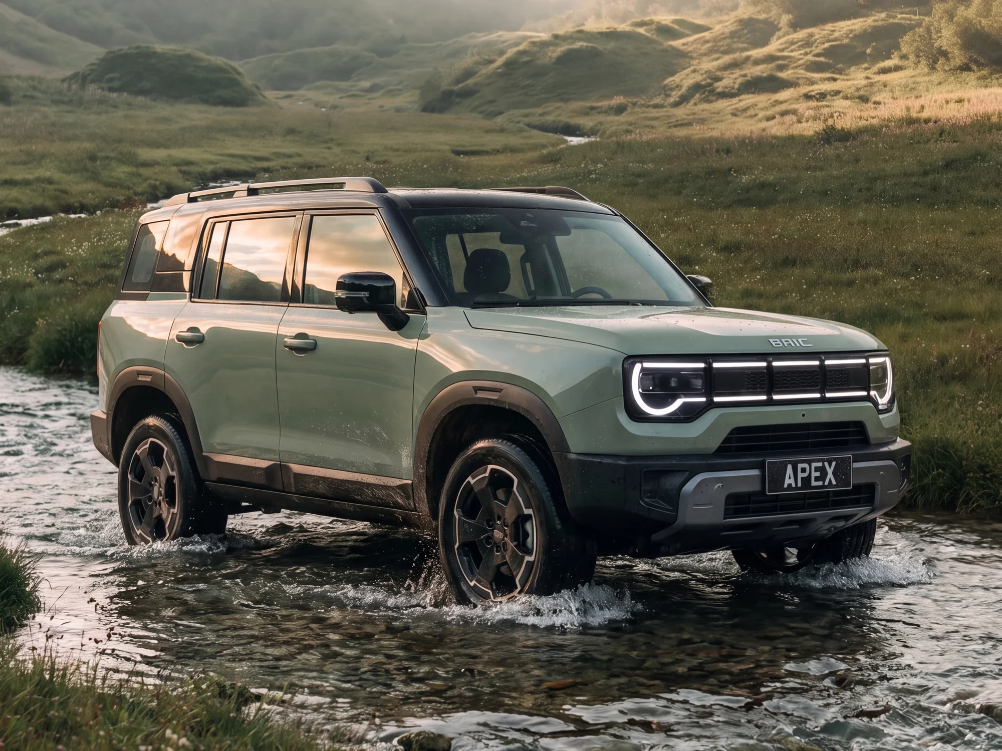 BAIC BJ30 im Bach