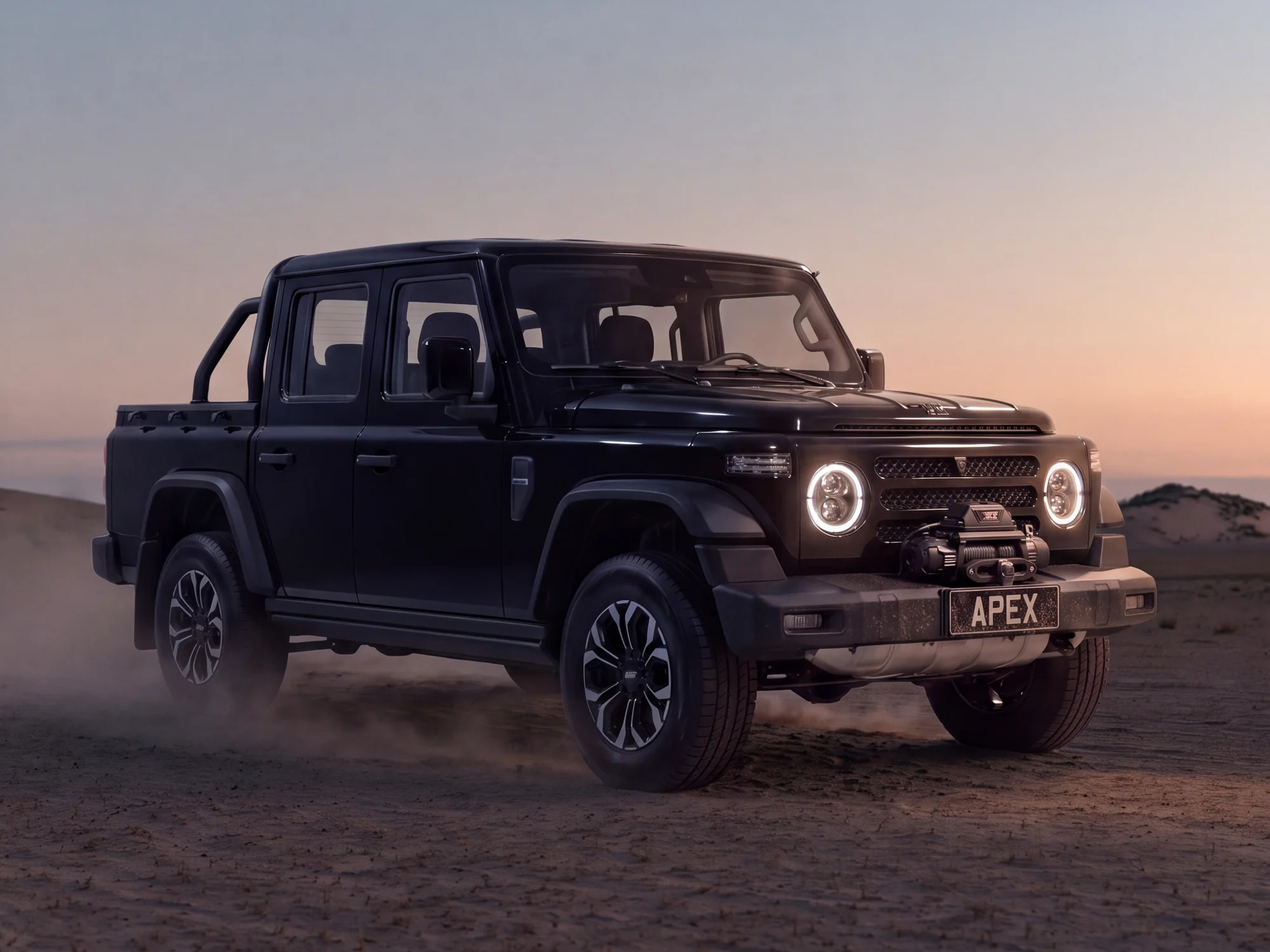 BAW 212 Pick-up in der Dämmerung
